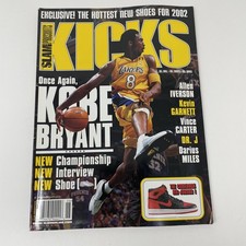 Vintage SLAM KICKS Magazine Issue 26 Kobe Bryant Air Jordan 1 Cover 2001 picture
