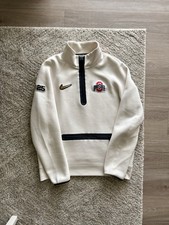 Nike Ohio State Buckeyes 2025 CFP Media Day Tech Fleece 1/2 Zip Top picture