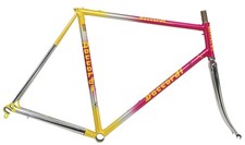 Daccordi Original Road Frameset 56cm Columbus TSX Purple/Yellow Fade NOS picture