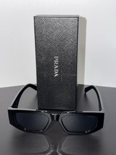 Prada Sunglasses 8297 Shiny Black/  Black lenses, Big 142 mm Frame Width, Italy picture