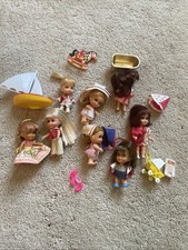 Vintage Mattel Liddle Kiddles Lot of 8 Dolls, Clothes, Accessories Lot picture