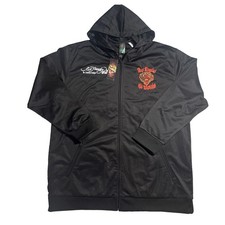 Vintage Y2K Ed Hardy Christian Audigier tiger Zip Up Jacket 2XL Grunge Punk Rare picture