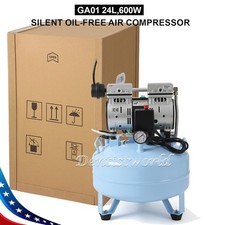 24L Compresor Dental Silencioso Sin Aceite Tanque Aire para Clínicas Móviles picture