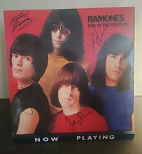 RAMONES Signed End Of The Century LP  ALL 4 AUTOGRAPHS w/ AUTOGRAPH PROS LLC COA picture