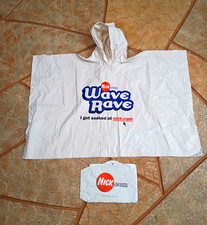 Vintage Y2K Nickelodeon Nick.com Wave Rave Kids Rain Poncho Promo Retro 2000s picture