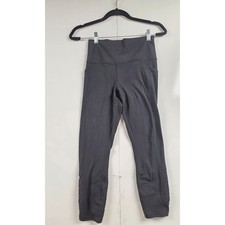 Athleta Salutation Stash Pocket II Cinch 7/8 Leggings Black S $109 0100 picture