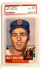 1953 Topps Milt Bolling  #280 PSA VG-EX 4 Card picture