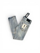 FWRD Denim Slim Jeans 32x32 Light Wash Distressed Stretch NWT picture