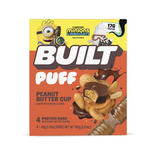 BUILT Puff Protein Bar, Peanut Butter Cup, 15g Protein, Collagen, 150 Calories, picture