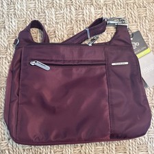 Travelon Exclusive Edition Anti-Theft East/West Crossbody Bag Burgundy NWT picture