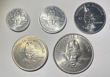 Nicaragua 1980-1981 Set Of 5 Coins: 5, 10, 25, 50 Centavos + 1 Cordoba, UNC/BU   picture