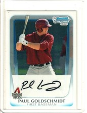 2011 Bowman Chrome Paul Goldschmidt 1st Bowman BCP99 Qty picture