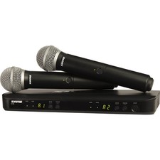 Shure BLX288/PG58 Dual Channel Wireless Handheld Mic System - J11 Band picture