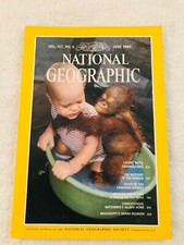 National Geographic June 1980 Orangutan(Ape) Shroud Canadian Rockies Mississippi picture