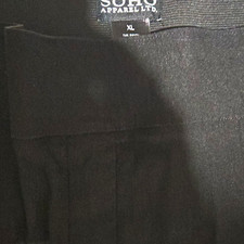 SOHO Apparel Ltd. Women's Black Pull-On Dress Pants XL Straight Leg Stretch picture