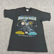Vintage Jacksonville Jaguars T Shirt Mens Medium Steelers Lightning 1997 90s MNF picture