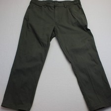 Duluth Trading Flex Fire Hose Pants 40x30 (ACTUAL 40x29) Olive Green Canvas picture
