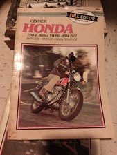 vintage 1974-1977 clymer Honda 250&360cc twins service&repair manual picture
