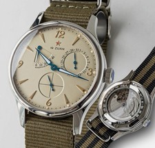 40mm Classic SEAGULL 1963 ST1780 Movement, Sapphire, Mechanical Champagne Dial picture