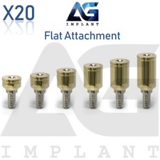 20 Flat Attachment Titanium Overdenture Dental Int Hex Connection 2.42mm picture