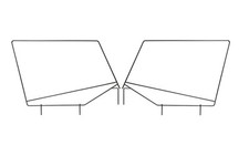 MasterTop Upper Steel Door Frame Pair For 1987-95 Jeep Wrangler YJ Powdercoated picture