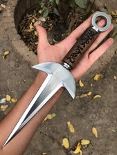 Minato's Kunai Replica - Engraved Rosewood Handle & Sheath - 1095 Steel Knife picture