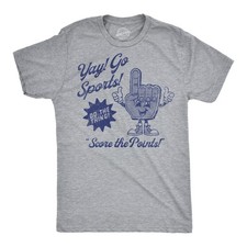 Mens Funny T Shirts Yay Go Sports Sarcastic Fan Graphic Sports Tee for Men picture