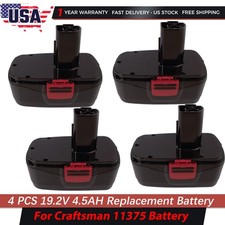 4-Pack 4.5Ah Lithium Battery for Craftsman 19.2V XCP C3 DieHard 11375 130279005 picture