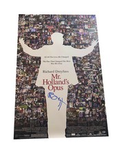 RICHARD DREYFUSS MR HOLLAND'S OPUS SIGNED FULL SIZE POSTER AUTOGRAPH BECKETT 10 picture
