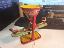 Rare Vintage 1950s J. Chein Tin Toy Lithograph See Saw Busy Mike Beach Sand Toy picture