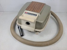 Vintage Eureka Princess 735 Wood Grain Vacuum Cleaner With Attachments (TESTED) picture