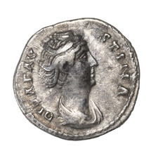 Diva Faustina Senior Died 140-141  AD Silver Denarius Ancient Roman Coin RIC.358 picture
