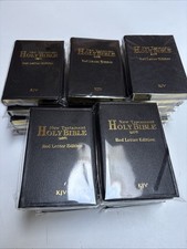 Mini Pocket Holy Bible New Testament KJV Black Leatherette Lot of 25 picture