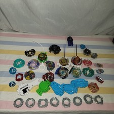 RARE HUGE BEYBLADE BURST LOT Takara Tomy Hasbro Tops Launchers Parts Collectible picture