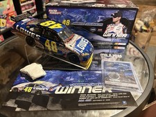 2009 Jimmie Johnson Dover Raced Win 1:24 Scale + Burning Rubber Tire Card 59/250 picture