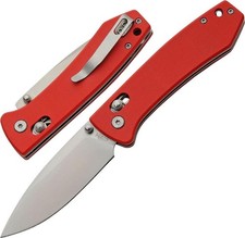 Spring-Assist Pocket Knife | Rite Edge 3.25in Blade Red G10 Handle RLS Lock Red picture