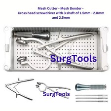 1.5mm, 2.0mm & 2.5mm Screwdriver, Mesh Plate Bender, Mesh Cutter with Box picture