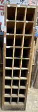 Antique Corbin Cabinet Lock Co Oak Postal Box Cabinet Pigeon Holes picture