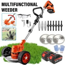 2500W Cordless Electric Weed Lawn Eater Edger Yard Grass String Trimmer Mower US picture