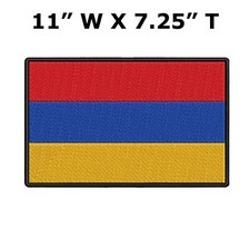 ARMENIA FLAG embroidered iron-on PATCH ARMENIAN EMBLEM applique picture
