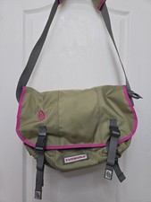 ​Timbuk2 Messenger Bag Pink/ Beige Blue Crater/bubble Laptop Sleeve. Waterproof. picture