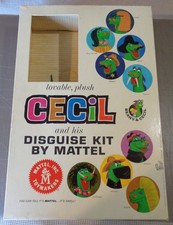 Vintage 1962 Mattel CECIL & His Disguise Kit Box & Inserts Only Nice B Clampet picture