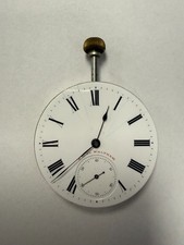 A.W.W. Co. Waltham Pocket Watch Movement RUNNING with Crown Excellent Condtion picture