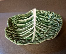 Vintage Cabbage Ware Leaf Dish Bowl Secla Portugal Majolica Freeman  picture