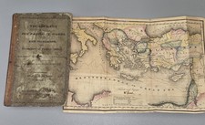 1830 HGO Dwight Biblical Vocabulary Antique Book WITH 1828 Utica Fold Out Map picture