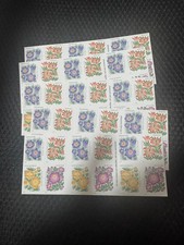 2022 Mountain Plants Stamps — 5 large sheets totaling 100 stamps. picture