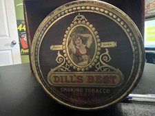 Vintage Dills Best Smoking Tobacco Tin picture