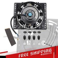 Universal 6'' inch Slim 650CFM Radiator Cooling Fan 12V Electric Fan Mount Kit picture