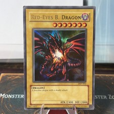 2004 Yu-Gi-Oh Jump Promo Red-Eyes B. Dragon Ultra Rare UR Vintage Staple LP picture