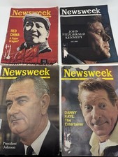 Lot of 4 Vintage Newsweek Magazines Nov Dec 1963 JFK LBJ Mao Zedong Danny Kaye picture